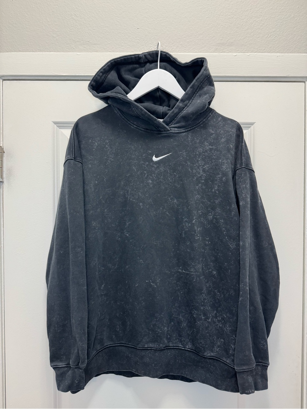 Nike Acid wash Black Gray Hoodie Sweatshirt